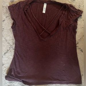 Cute burgundy top